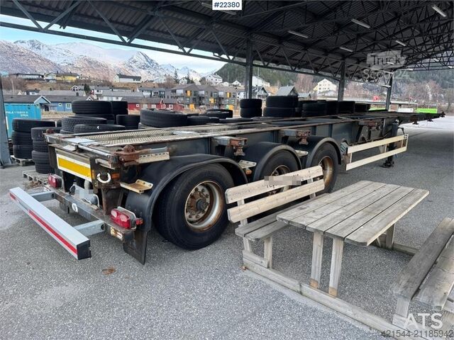 Container transport Van Hool container semi-trailer