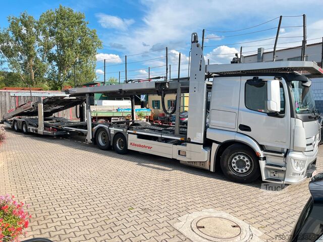 Tovornjak za prevoz avtomobilov MERCEDES-BENZ Actros 2446 Kässbohrer Metago Pro Intago TT