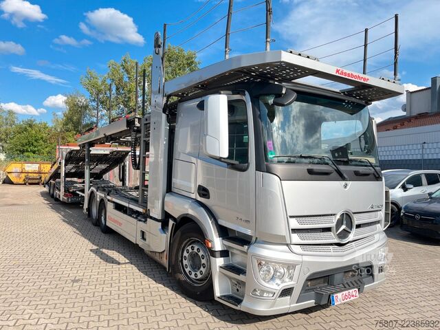 Tovornjak za prevoz avtomobilov MERCEDES-BENZ Actros 2446 Kässbohrer Metago Pro Intago TT