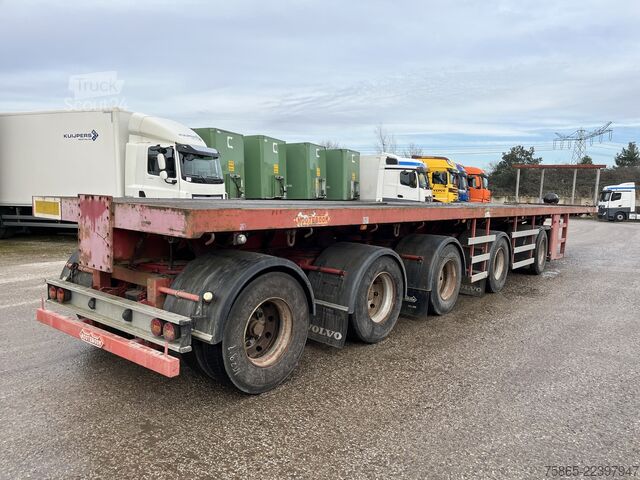 Platform aanhanger Nooteboom OVB-90-05 / 5 axle 12 Ton Hydraulic / BPW Drum ...