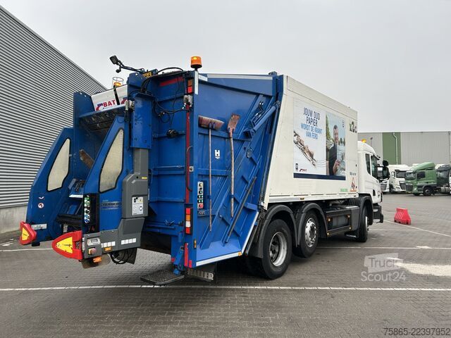 Veículo de recolha de resíduos Scania P 280 / Haller X2C MEKAV 20 m3 / Garbage Truck ...