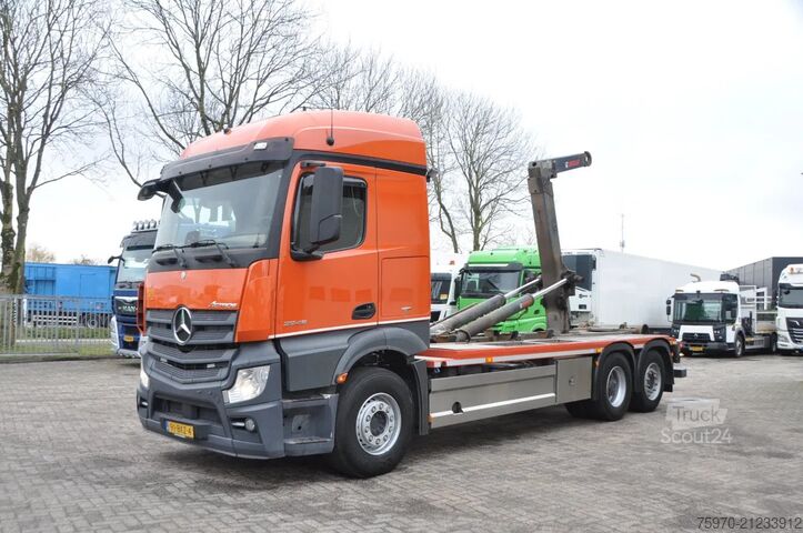 Haakarmsysteem Mercedes-Benz Actros 2548 6X2 + HIAB HAAKARM 21T