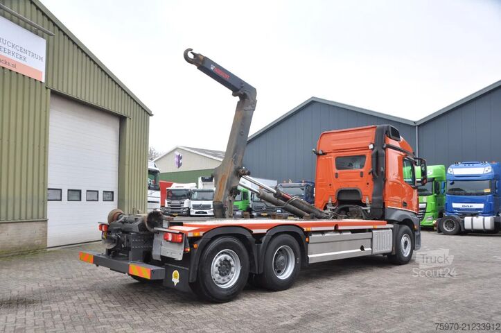 Haakarmsysteem Mercedes-Benz Actros 2548 6X2 + HIAB HAAKARM 21T
