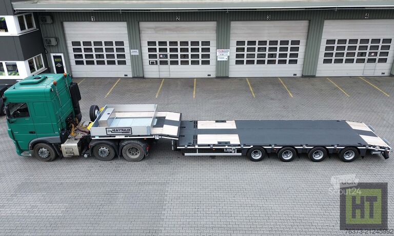 Semirimorchio ribassato MAX Trailer 4-Achs-Tele-Semi-zwangsgelenkt