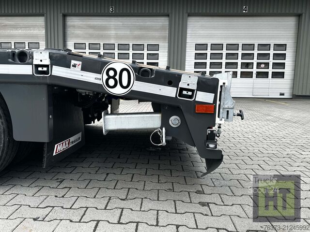 Semirimorchio ribassato MAX Trailer 4-Achs-Tele-Semi-zwangsgelenkt