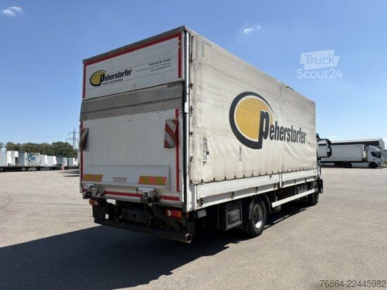 Бортовой грузовик с тентом IVECO EUROCARGO 140E PLANE, LBW BÄR, EURO 6, KLIMA