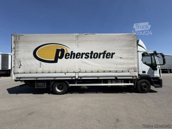 Бортовой грузовик с тентом IVECO EUROCARGO 140E PLANE, LBW BÄR, EURO 6, KLIMA