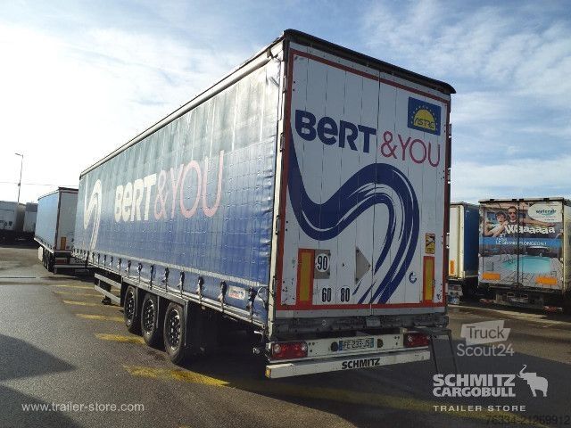 مقطورة نصفية مفتوحة مع قماش مشمع Schmitz Cargobull Semitrailer Curtainsider Mega