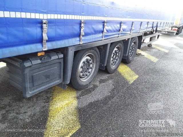 مقطورة نصفية مفتوحة مع قماش مشمع Schmitz Cargobull Semitrailer Curtainsider Mega