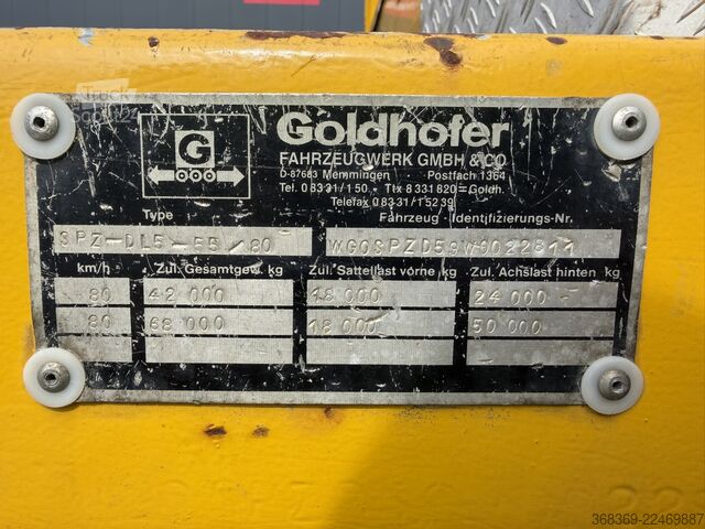 Platforminė puspriekabė Goldhofer Goldhofer SPZ-DL5-55/80 A - Plattform