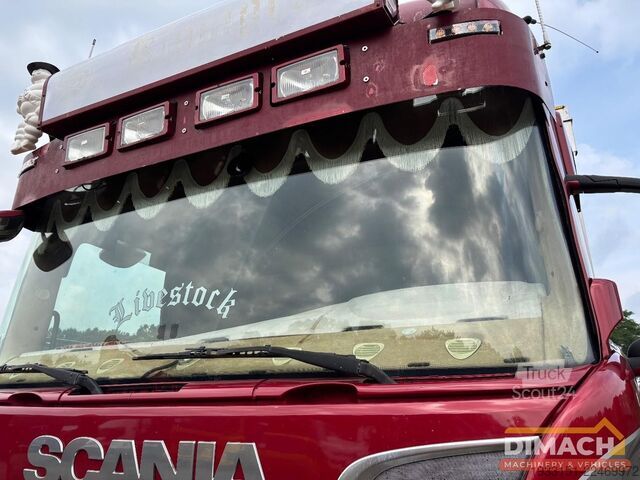 Transport de bovine Scania R500 6X2 V8 - vol lucht - 6x2*4 veewagen - 3 vl...