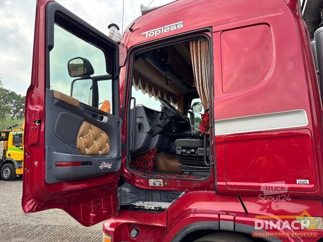 Transport de bovine Scania R500 6X2 V8 - vol lucht - 6x2*4 veewagen - 3 vl...