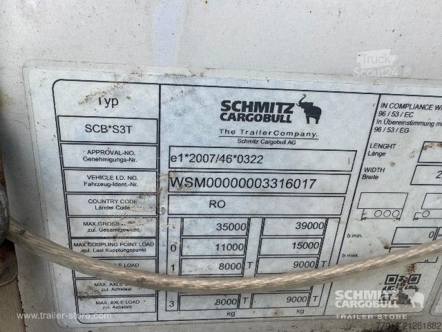 Open semitrailer with tarp Schmitz Cargobull Curtainsider Standard