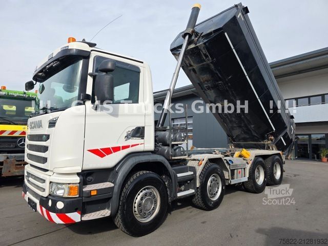 Autocarro ribaltabile SCANIA G450 / ISO Thermo Mulde / 8X4 / Opti Cruise