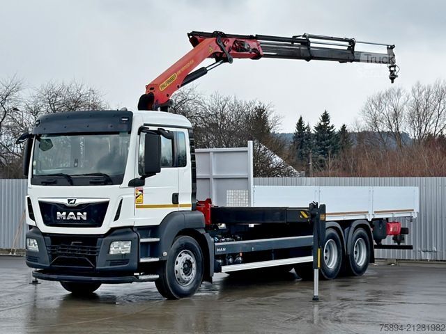 Żuraw samochodowy MAN TGS 26.360*PRITSCHE 7,60m *6x4 * KRAN/ FUNK