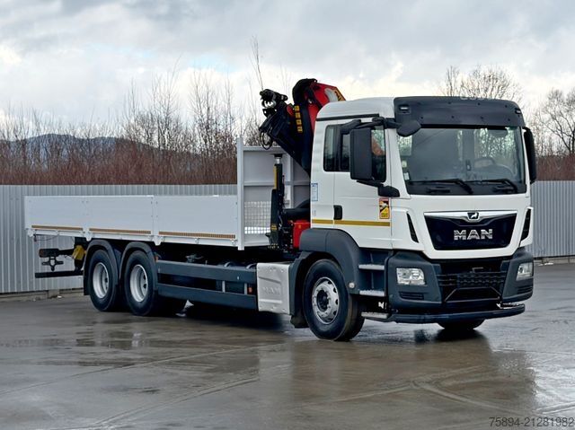 Żuraw samochodowy MAN TGS 26.360*PRITSCHE 7,60m *6x4 * KRAN/ FUNK