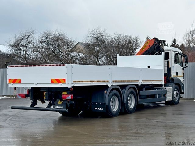 Żuraw samochodowy MAN TGS 26.360*PRITSCHE 7,60m *6x4 * KRAN/ FUNK