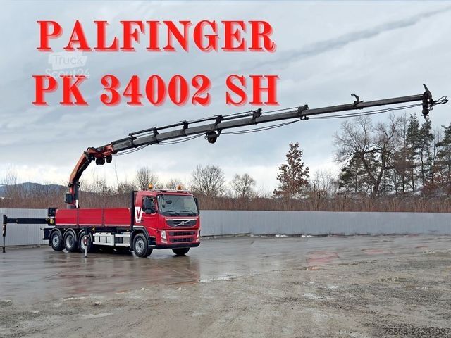 Żuraw samochodowy VOLVO FM 420 PRITSCHE 6,40m *PK 34002 SH + FUNK/8x4