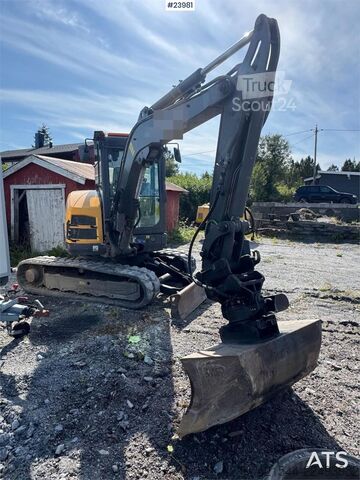 Lánctalpas kotrógép Volvo ECR 50D Excavator - Tilt and 2 buckets