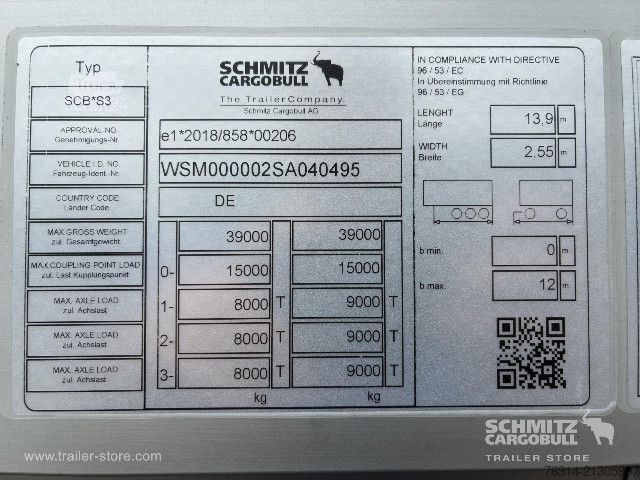 Semiremorcă deschisă cu prelată Schmitz Cargobull Curtainsider Standard Getränke