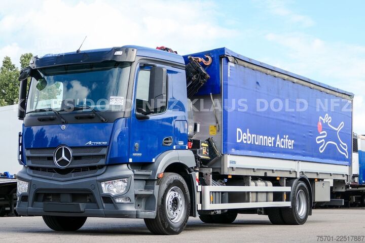 Kamyon üzerine monteli vinç MERCEDES-BENZ Actros 1836 Stahl Transport Kran Fassi F125 Funk