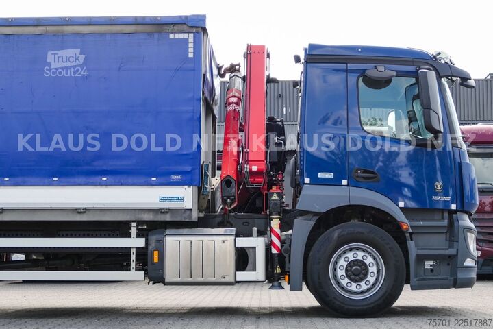 Kamyon üzerine monteli vinç MERCEDES-BENZ Actros 1836 Stahl Transport Kran Fassi F125 Funk