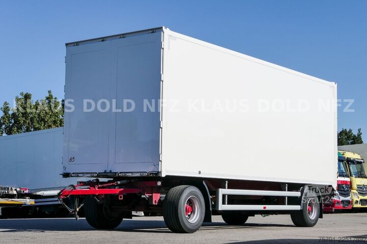 Dobozos pótkocsi SPIER AGL 290 Koffer 47m³ Durchladeeinrichtung LBW