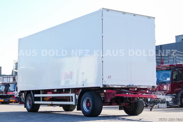Dobozos pótkocsi SPIER AGL 290 Koffer 47m³ Durchladeeinrichtung LBW