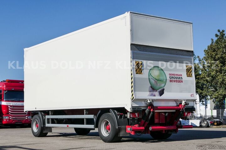Dobozos pótkocsi SPIER AGL 290 Koffer 47m³ Durchladeeinrichtung LBW