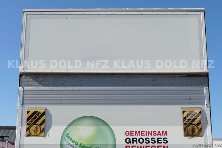 Dobozos pótkocsi SPIER AGL 290 Koffer 47m³ Durchladeeinrichtung LBW