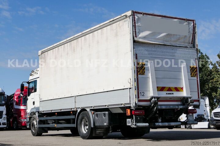 Ladbil med presenning MAN TGM 18.320 Pritsche Plane LBW Euro 6
