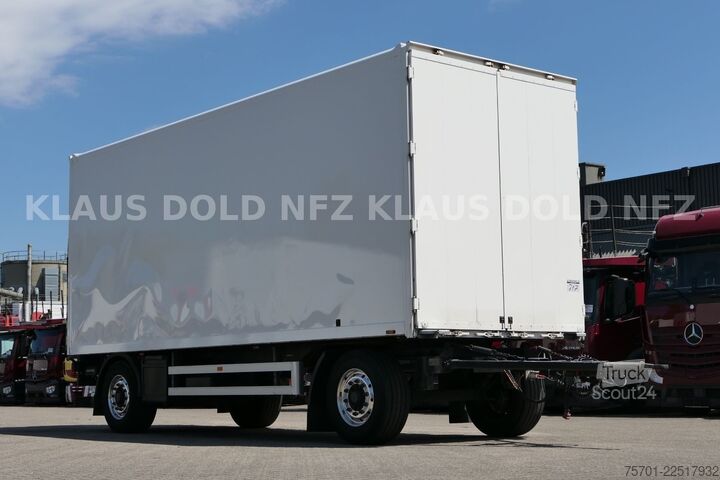 Dobozos pótkocsi SPIER AGL 290 Koffer 47m³ Durchladeeinrichtung LBW
