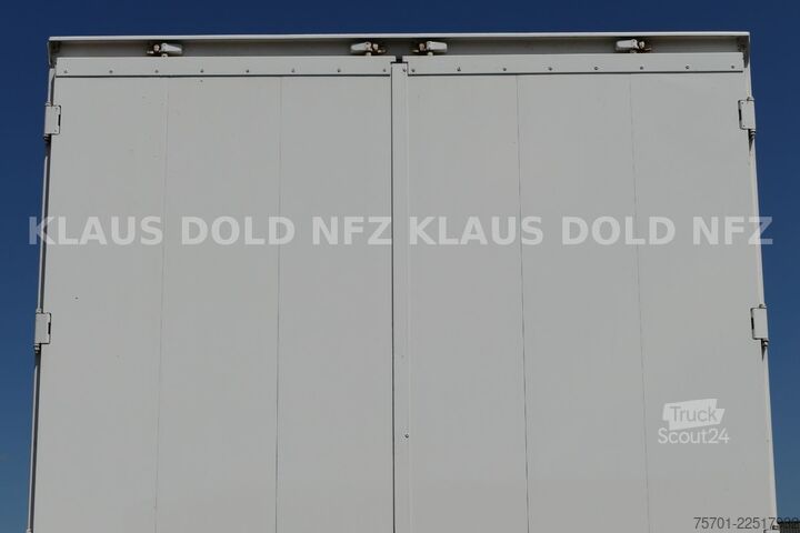 Dobozos pótkocsi SPIER AGL 290 Koffer 47m³ Durchladeeinrichtung LBW