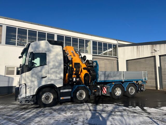 Platós teherautó VOLVO FH 540 8x2 EFFER Kran Sattelzugmaschine