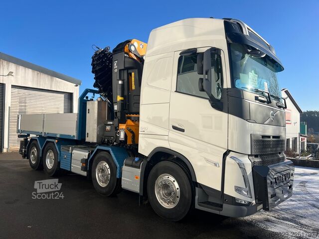 Platós teherautó VOLVO FH 540 8x2 EFFER Kran Sattelzugmaschine