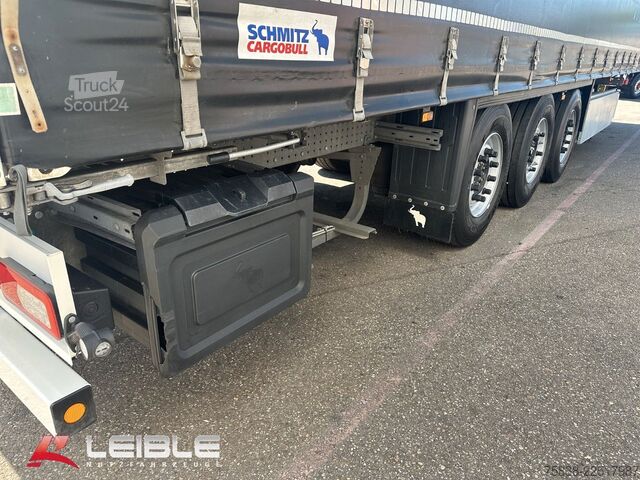 Auflieger mit Pritsche & Plane SCHMITZ CARGOBULL SCS 24/L* Tautliner*Code XL*Liftachse*UNFALL*