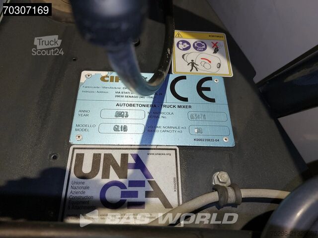 Blender Volvo FMX 430 8X4 10m3 CIFA Mixer Steel suspension Bi...