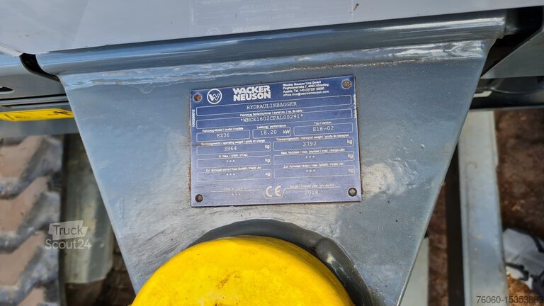 Mini ekskavators Wacker Neuson EZ36 VDS 3 Löffel