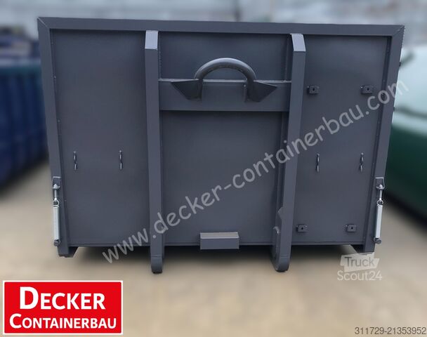 Roll-off konteyneri Decker Containerbau Plattform, Stahlklappwände,Pendelklappe