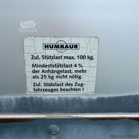 At taşıma römorku HUMBAUR Alu Single 1,5 er # 100 km/h Zulassung