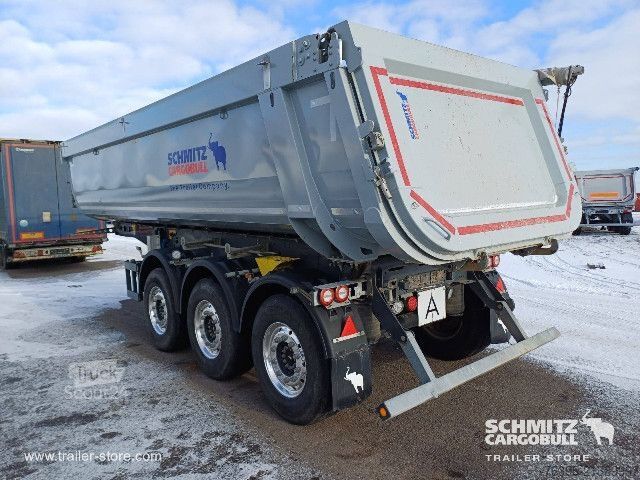 Semi-remorque benne Schmitz Cargobull Semitrailer Tipper Steel half pipe body 25m³