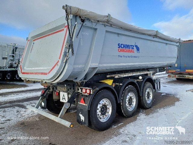 Semi-remorque benne Schmitz Cargobull Semitrailer Tipper Steel half pipe body 25m³