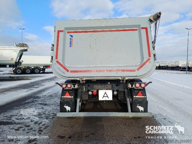 Semi-remorque benne Schmitz Cargobull Semitrailer Tipper Steel half pipe body 25m³