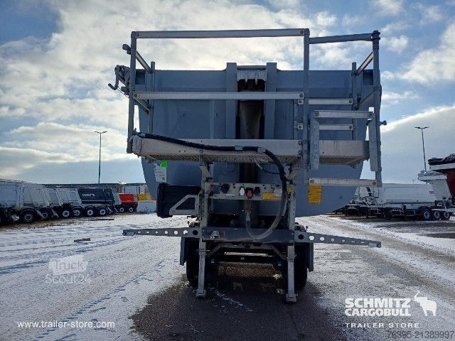 Semi-remorque benne Schmitz Cargobull Semitrailer Tipper Steel half pipe body 25m³