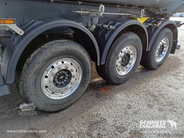 Semi-remorque benne Schmitz Cargobull Semitrailer Tipper Steel half pipe body 25m³