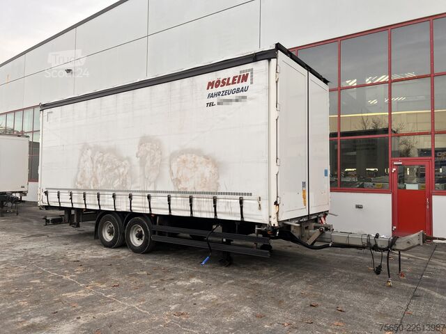 Remolque abierto con toldo Möslein TPW 105 D 7,30  Tandem- Schiebeplanenanhänger zum Durchladen