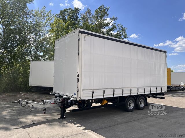 Atvērta piekabe ar tentu Möslein TPW 105 D Schwebheim  Tandem- Planenanhänger Durchladen