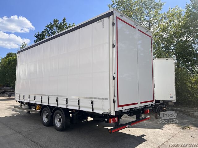 Atvērta piekabe ar tentu Möslein TPW 105 D Schwebheim  Tandem- Planenanhänger Durchladen