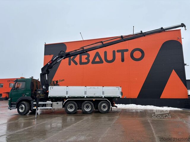 Vinçli damper Volvo FM 450 8x4*4 HIAB 192E-5 / BOX L=6157 mm