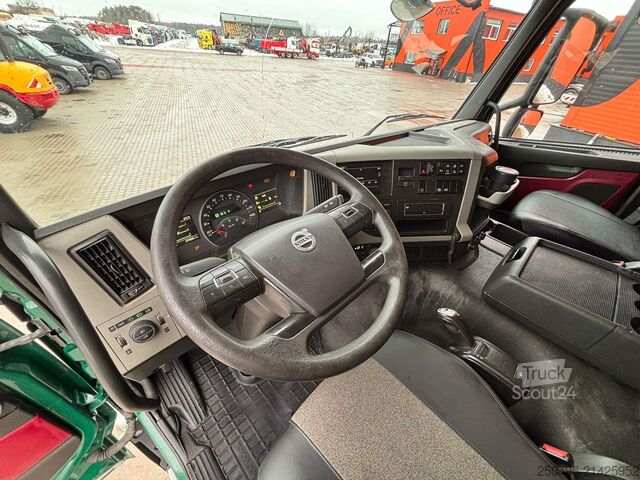 Vinçli damper Volvo FM 450 8x4*4 HIAB 192E-5 / BOX L=6157 mm